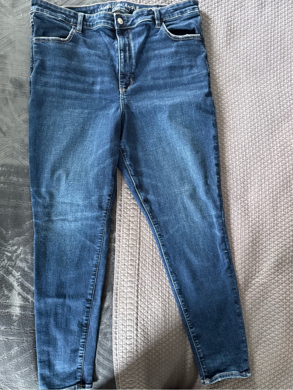 American Eagle Outfitters Women's Blue Skinny Stretch Jeans
